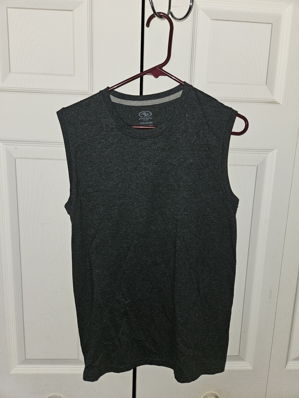 Athletic Works Dark Charcoal Sleeveless Crew Tank